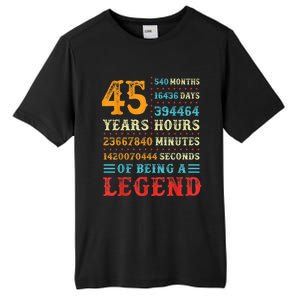 45 Years of Being a Legend, 45th Birthday Present Gift Tall Fusion ChromaSoft Performance T-Shirt