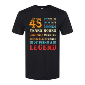 45 Years of Being a Legend, 45th Birthday Present Gift Softstyle CVC T-Shirt