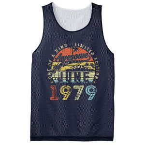 44 Year Old Awesome Since June 1979 44th Birthday Mesh Reversible Basketball Jersey Tank