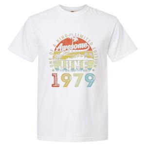 44 Year Old Awesome Since June 1979 44th Birthday Garment-Dyed Heavyweight T-Shirt