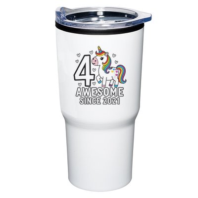 4 Year Old Unicorn Gifts For Girl 4th Birthday Party Gift Tumbler