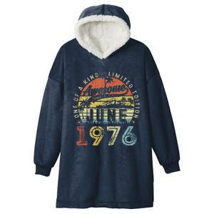 47 Year Old Awesome Since June 1976 47th Birthday Hooded Wearable Blanket