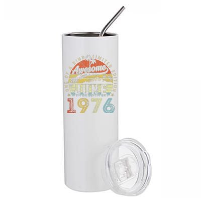 47 Year Old Awesome Since June 1976 47th Birthday Stainless Steel Tumbler