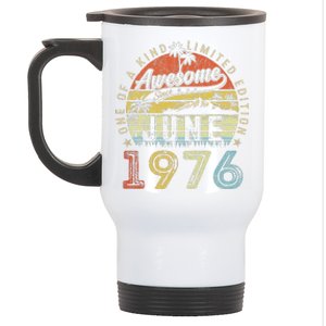 47 Year Old Awesome Since June 1976 47th Birthday Stainless Steel Travel Mug