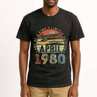44 Year Old Vintage April 1980 44th Birthday Tall T-Shirt