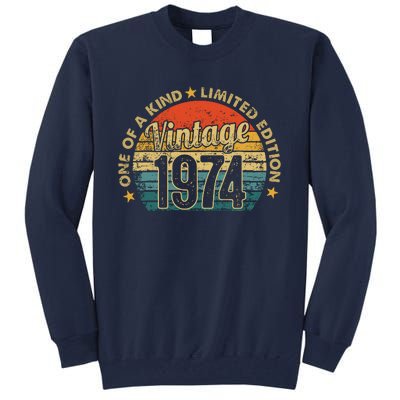 48 Years Old Vintage 1974 Limited Edition 48th Tall Sweatshirt