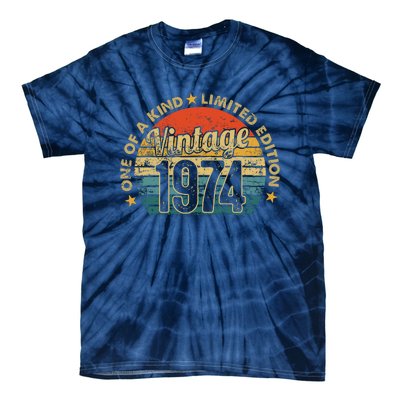 48 Years Old Vintage 1974 Limited Edition 48th Tie-Dye T-Shirt