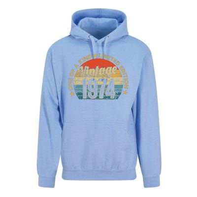 48 Years Old Vintage 1974 Limited Edition 48th Unisex Surf Hoodie