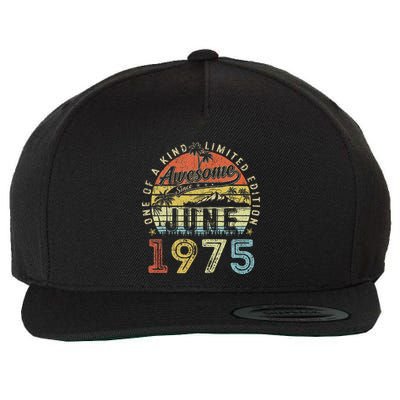 48 Year Old Awesome Since June 1975 48th Birthday Wool Snapback Cap