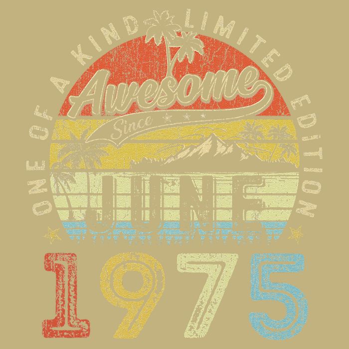 48 Year Old Awesome Since June 1975 48th Birthday Cooling Performance Crew T-Shirt
