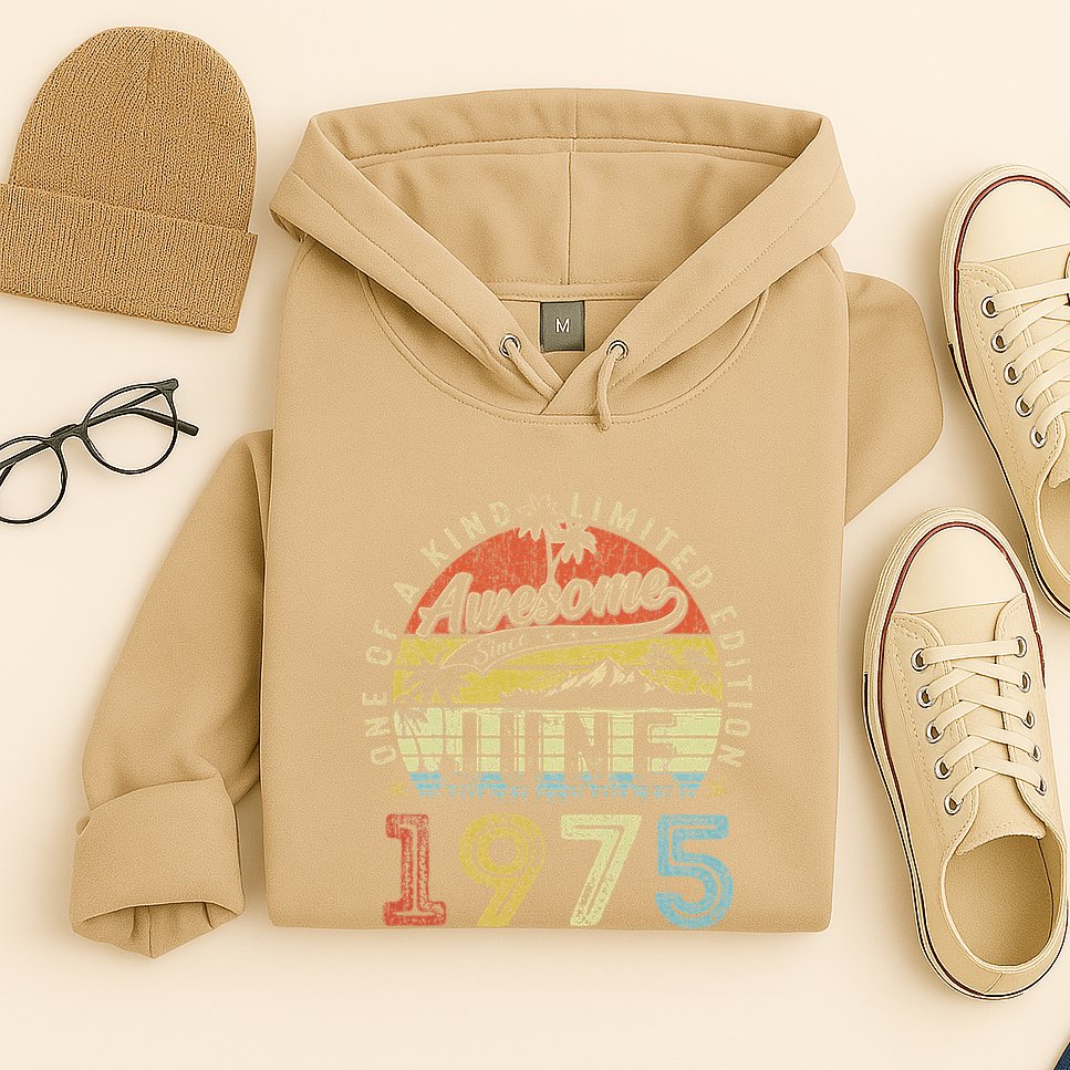 48 Year Old Awesome Since June 1975 48th Birthday Hoodie