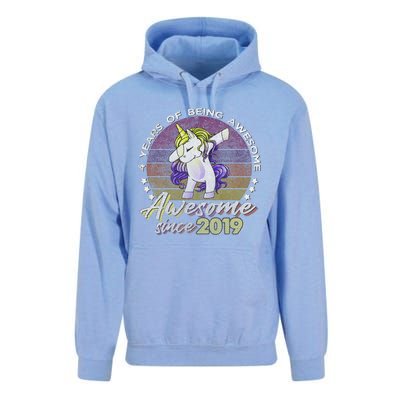 4 Years Old Dabbing Unicorn Gifts 4th Birthday Party Unisex Surf Hoodie