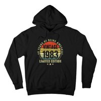 40 Year Old Vintage 1983 Limited Edition 40th Birthday Gift Ideas Hoodie