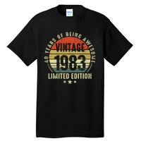 40 Year Old Vintage 1983 Limited Edition 40th Birthday Gift Ideas Tall T-Shirt