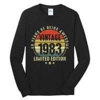 40 Year Old Vintage 1983 Limited Edition 40th Birthday Gift Ideas Tall Long Sleeve T-Shirt