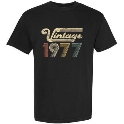 45 Years Old - Vintage Best Of 1977 45th Birthday Present Gifts Garment-Dyed Heavyweight T-Shirt