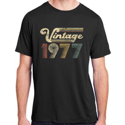 45 Years Old - Vintage Best Of 1977 45th Birthday Present Gifts Adult ChromaSoft Performance T-Shirt