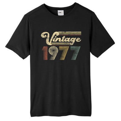 45 Years Old - Vintage Best Of 1977 45th Birthday Present Gifts Tall Fusion ChromaSoft Performance T-Shirt