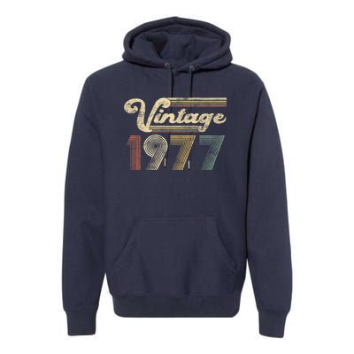 45 Years Old - Vintage Best Of 1977 45th Birthday Present Gifts Premium Hoodie