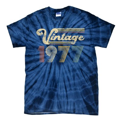 45 Years Old - Vintage Best Of 1977 45th Birthday Present Gifts Tie-Dye T-Shirt