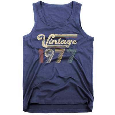 45 Years Old - Vintage Best Of 1977 45th Birthday Present Gifts Tank Top