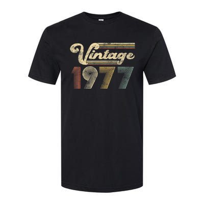 45 Years Old - Vintage Best Of 1977 45th Birthday Present Gifts Softstyle® CVC T-Shirt