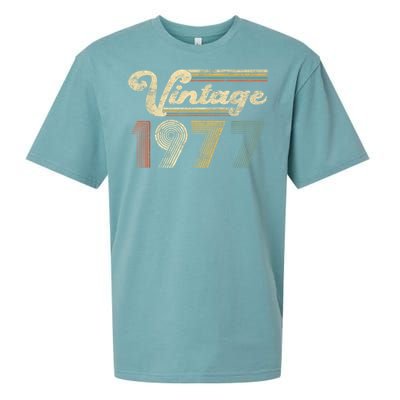 45 Years Old - Vintage Best Of 1977 45th Birthday Present Gifts Sueded Cloud Jersey T-Shirt