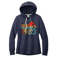 40 Year Old Vintage Legend Since February 1983 40th Birthday Women's Fleece Hoodie