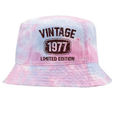 46 Years Old Vintage 1977 Limited Edition 46th Birthday Tie-Dyed Bucket Hat