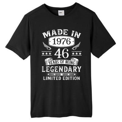 46 Years Old Made In 1976 Shirt 46th Birthday Gift Tall Fusion ChromaSoft Performance T-Shirt