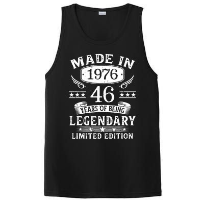 46 Years Old Made In 1976 Shirt 46th Birthday Gift PosiCharge Competitor Tank