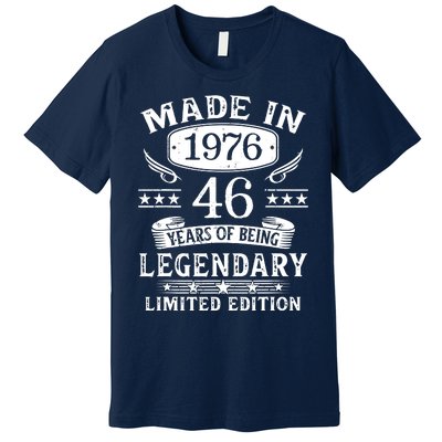 46 Years Old Made In 1976 Shirt 46th Birthday Gift Premium T-Shirt