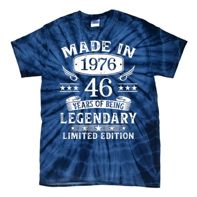 46 Years Old Made In 1976 Shirt 46th Birthday Gift Tie-Dye T-Shirt