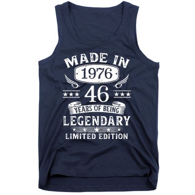 46 Years Old Made In 1976 Shirt 46th Birthday Gift Tank Top