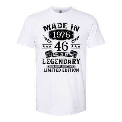 46 Years Old Made In 1976 Shirt 46th Birthday Gift Softstyle CVC T-Shirt