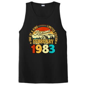 40 Years Old Awesome Since February 1983 40th Birthday Gifts PosiCharge Competitor Tank