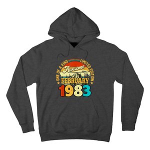 40 Years Old Awesome Since February 1983 40th Birthday Gifts Hoodie