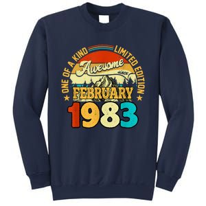 40 Years Old Awesome Since February 1983 40th Birthday Gifts Sweatshirt