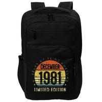 41 Year Old December 1981 Limited Edition 41th Birthday Gift Impact Tech Backpack