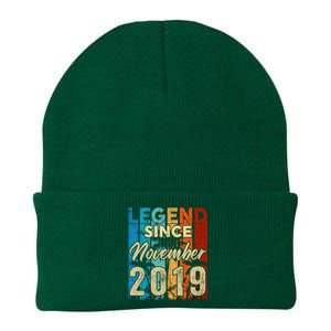 4 Years Old Legend Since November 2019 4th Birthday Boy Knit Cap Winter Beanie