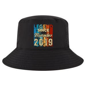 4 Years Old Legend Since November 2019 4th Birthday Boy Cool Comfort Performance Bucket Hat