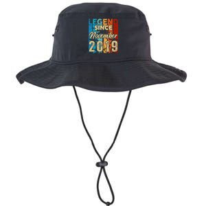 4 Years Old Legend Since November 2019 4th Birthday Boy Legacy Cool Fit Booney Bucket Hat