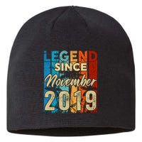 4 Years Old Legend Since November 2019 4th Birthday Boy Sustainable Beanie