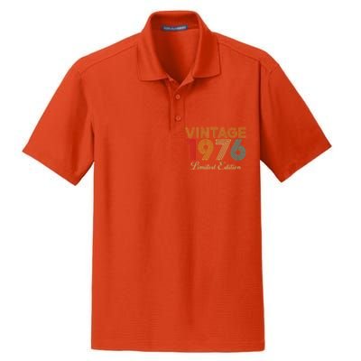 47 Years Old Vintage 1976 Limited Edition 47th Birthday Dry Zone Grid Polo