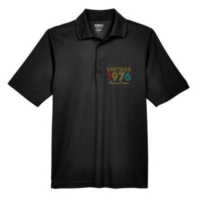 47 Years Old Vintage 1976 Limited Edition 47th Birthday Men's Origin Performance Piqué Polo