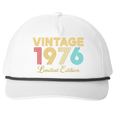 47 Years Old Vintage 1976 Limited Edition 47th Birthday Snapback Five-Panel Rope Hat