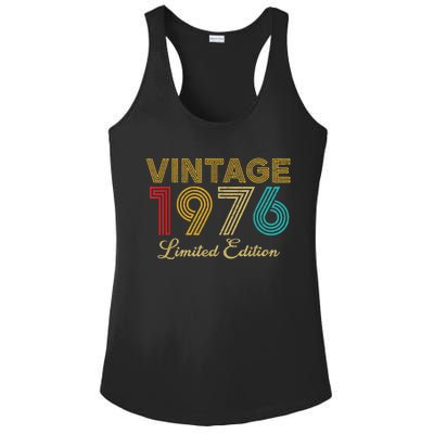 47 Years Old Vintage 1976 Limited Edition 47th Birthday Ladies PosiCharge Competitor Racerback Tank