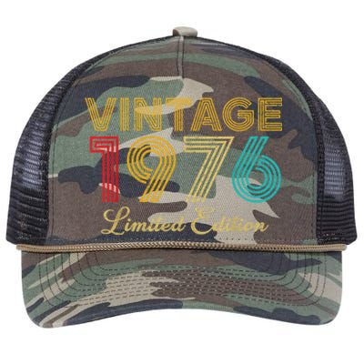 47 Years Old Vintage 1976 Limited Edition 47th Birthday Retro Rope Trucker Hat Cap