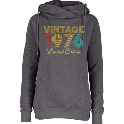 47 Years Old Vintage 1976 Limited Edition 47th Birthday Womens Funnel Neck Pullover Hood