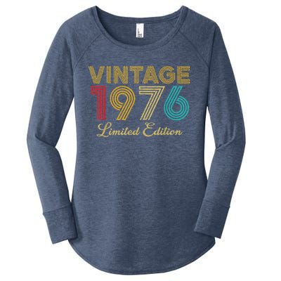 47 Years Old Vintage 1976 Limited Edition 47th Birthday Women's Perfect Tri Tunic Long Sleeve Shirt